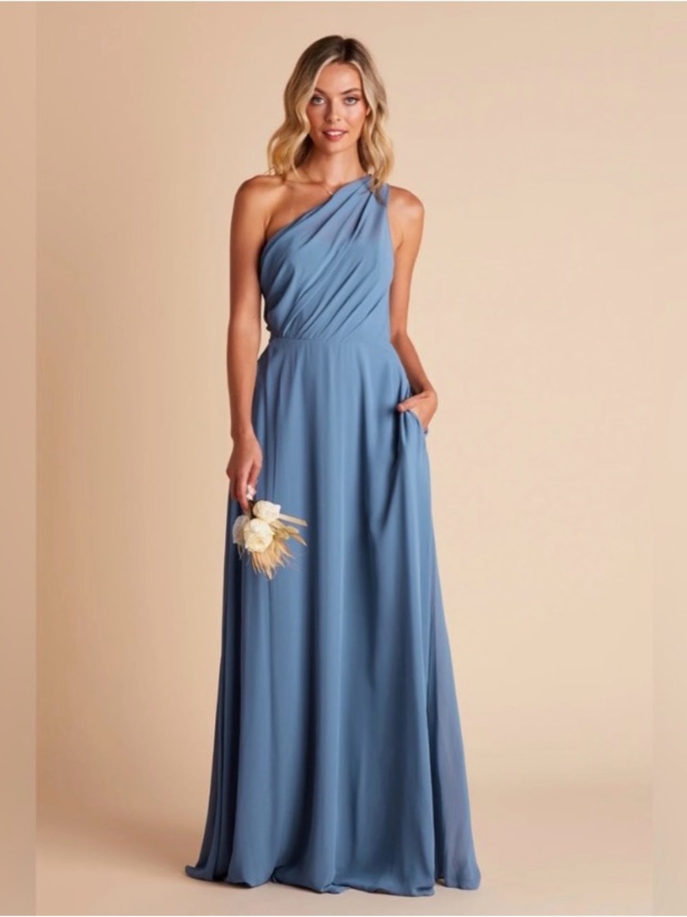 Birdy Grey KIRA DRESS CHIFFON TWILIGHT SMALL BRIDESMAID WEDDING FORMAL With Slit